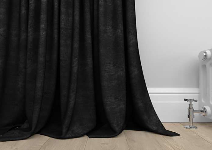 Florence Faux Suede, Classic Black - Made to Measure Curtains - Image 6
